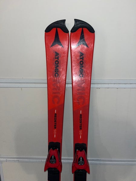 131cm Atomic Redster S9 131 cm Racing Skis With Bindings (Used)