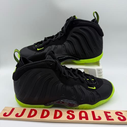 Nike Little Posite One Foamposite Black Volt GS Shoes HF0977-001 Size 7Y
New