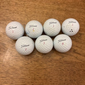 7 Titleist Pro V1x Balls (Used)