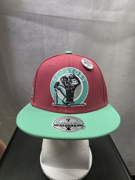 NWS Washington Senators Mitchell & Ness Tops Chrome Fitted Hat 7 MLB