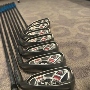 Men’s Right handed Ping G15 Iron Set (4-9, W) + Tommy Armour 845S 3-Iron – RH – Steel Shafts – Clean