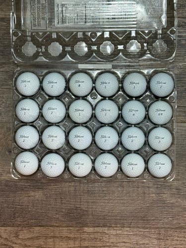 24 Titleist Pro V1 Golf Balls - 2025 MODEL ONLY, 5A MINT CONDITION ONLY