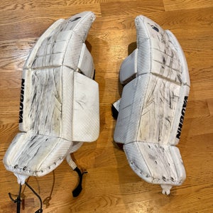 Vaughn Velocity V9 Goalie Leg Pads 28"+2 white (Used; 2020)