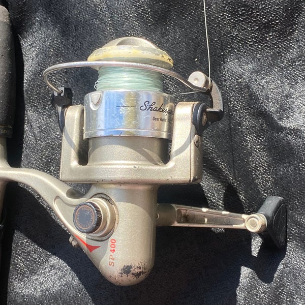 Vintage  Shakespeare Alpha 400 & SP 400 Fishing Rod and Reel Combo