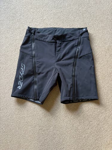 Black Men's Adult Small Spyder Ski Shorts (New)