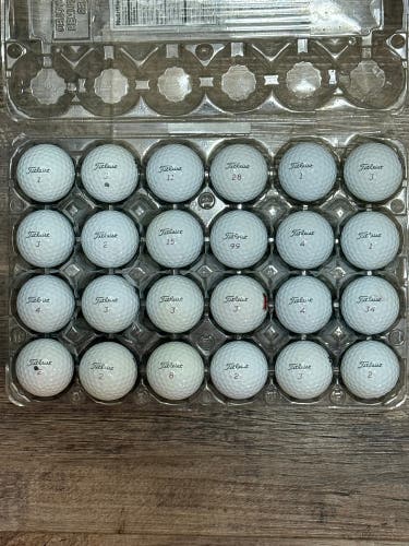 24 Titleist Pro V1x Golf Balls - 2025 Model Only, 5A MINT CONDITION ONLY