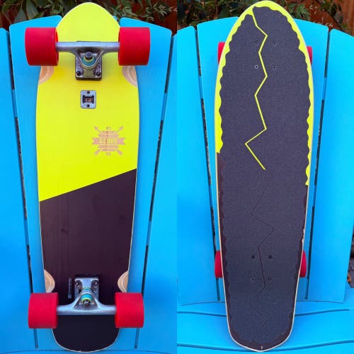 Globe Skateboards Big Blazer “Lemon” Custom Complete Skateboard 9” Pivot Trucks