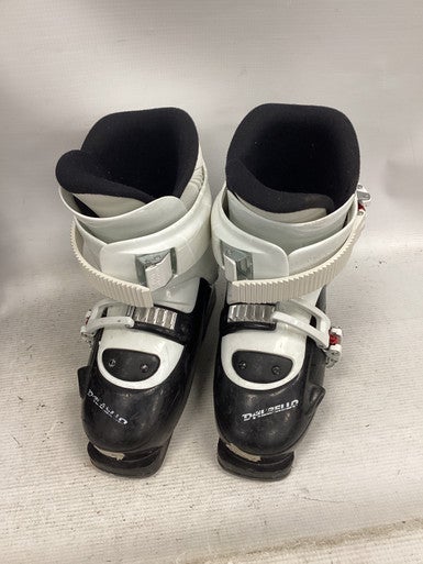 Used Dalbello CX 2 SPORT Boys DH Ski Boot Black And White 200 MP - Y13.5 11851-S000039715