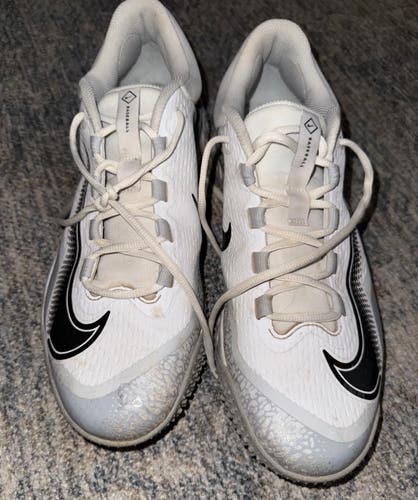 Nike Alpha Huarache Elite 4 Men's Turf Baseball Shoes White Size 11.5 FD2743-100