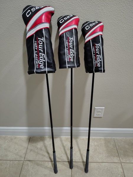 Tour Edge Hot Launch C523 Driver, #3 Fairway, #5 Fairway Woods Set