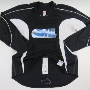 Reebok Practice Worn Used Authentic OHL CHL Pro Stock Hockey Jersey 56 Black