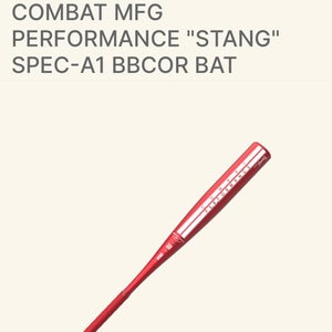 2025 Combat MFG Performance Series A1 Stang BBCOR Certified Bat (-3) 33" (New)