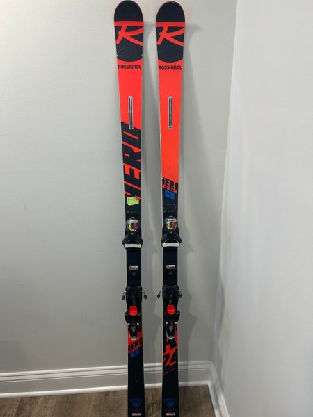 Unisex Rossignol 175 cm Racing Hero Athlete GS Skis With Bindings Max Din 12 (Used)
