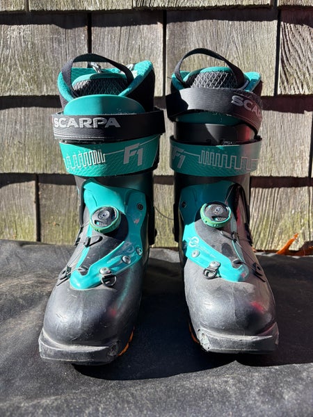 Mondo 24 & 24.5 Women's Scarpa Alpine Touring Ski Boots Medium Flex (Used)