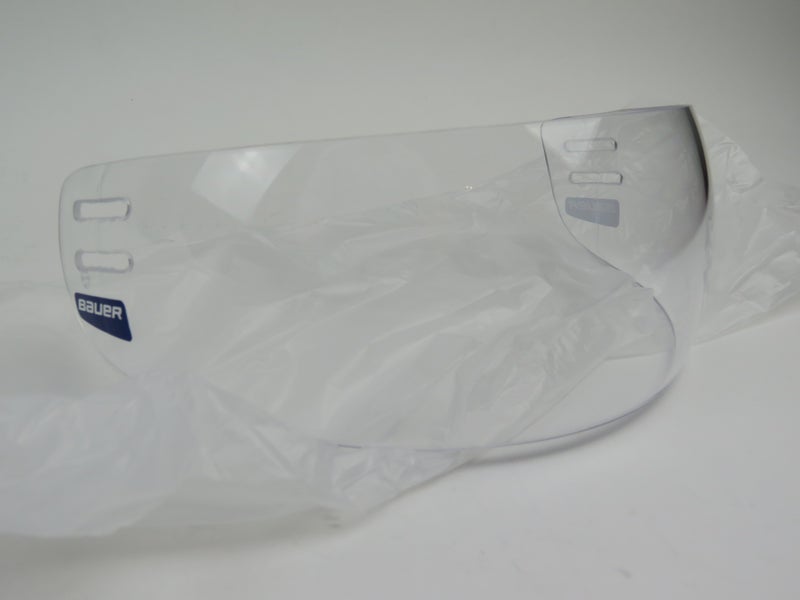 Bauer Small Straight NHL Pro Stock Team Issued Hockey Helmet Visor Clear