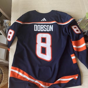 Islanders #8 Dobson Stitched Blue Size 52 Men's Adidas Jersey (Used)