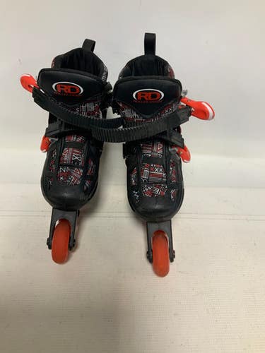 Used RollerDerby ADJUST 12-2 Child Rec Fitness Skates Black Adjustable 11823-S000035680