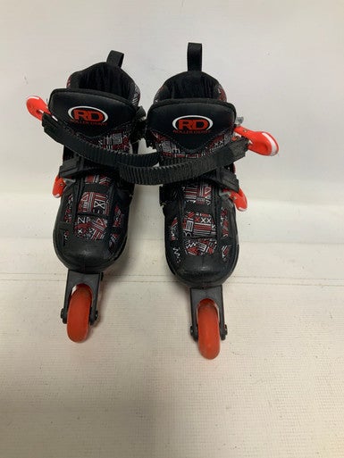 Used RollerDerby ADJUST 12-2 Child Rec Fitness Skates Black Adjustable 11823-S000035680