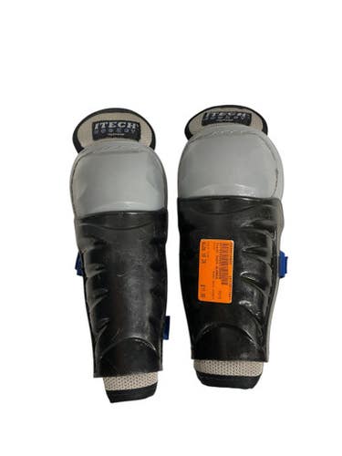 Used Itech SHIN GUARDS Youth Shin Guards Grey 10" 11847-S000030855