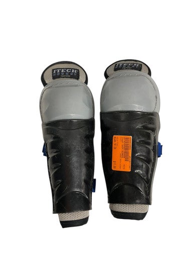 Used Itech SHIN GUARDS Youth Shin Guards Grey 10" 11847-S000030855
