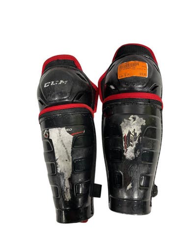 Used CCM JETSPEED 350 Youth Shin Guards Black 10" 11847-S000030854