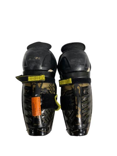 Used CCM ASV PRO Youth Shin Guards Black 10" 11847-S000030851
