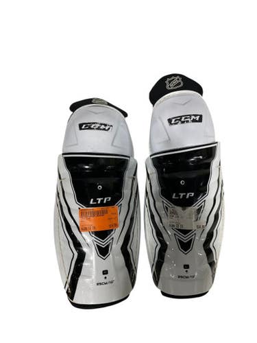 Used CCM LTP Junior Shin Guards White 10" 11847-S000030845