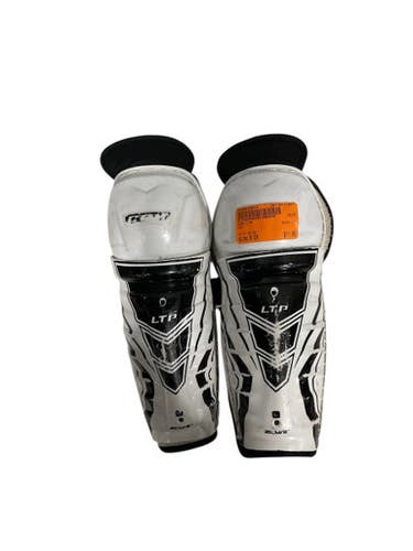 Used CCM LTP Junior Shin Guards White 8" 11847-S000030842