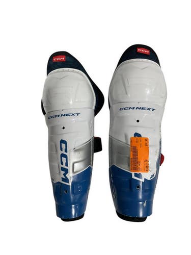 Used CCM NEXT Junior Shin Guards White 9" 11847-S000030836