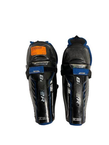 Used Bauer MS1 Youth Shin Guards Black 10" 11847-S000030817