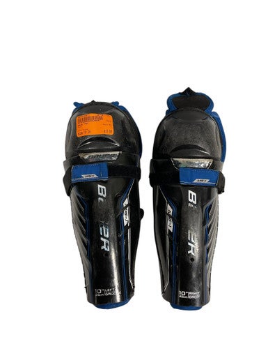 Used Bauer MS1 Youth Shin Guards Black 10" 11847-S000030817