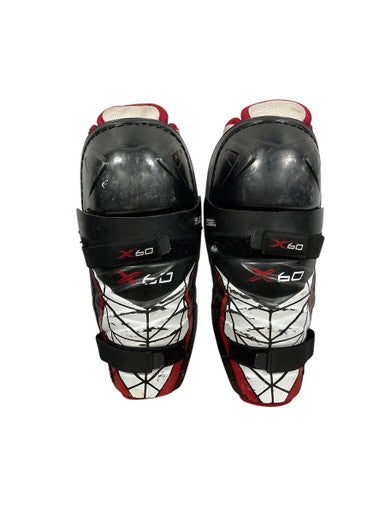 Used Bauer VAPOR X60 Junior Shin Guards Black 10" 11847-S000029376