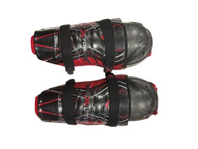 Used Bauer VAPOR X700 Junior Shin Guards Black 11" 11847-S000028991