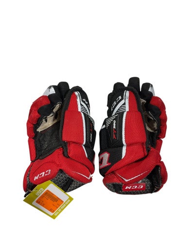 Used CCM FT390 Junior Gloves Red 12" 11847-S000028992