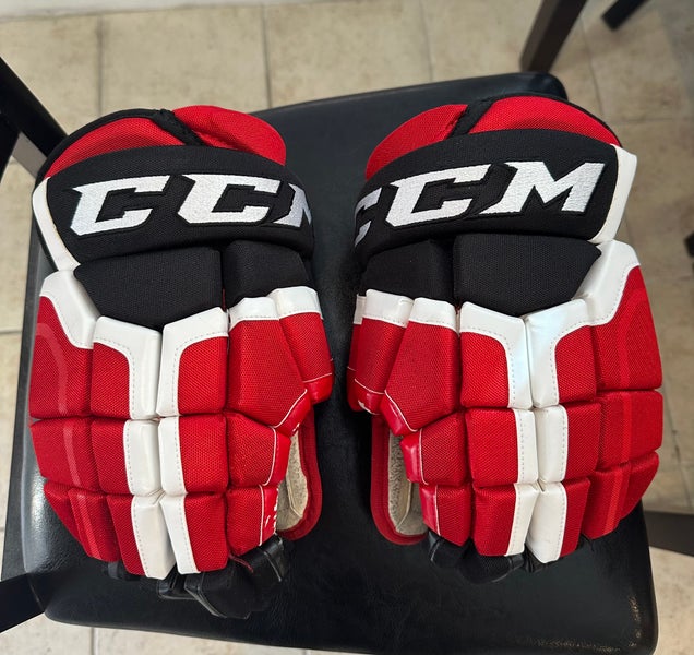 CCM HG50 Gloves 14" (Used) New Jersey Devils Pro Stock