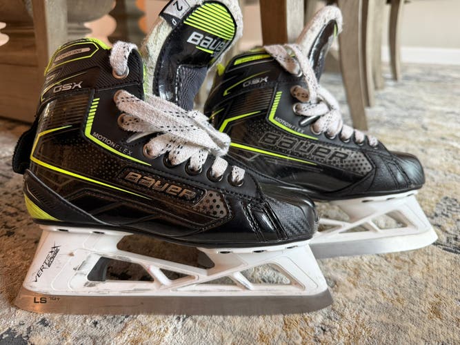2024 Bauer GSX Hockey Goalie Skates Regular Width Size 2 (Used)