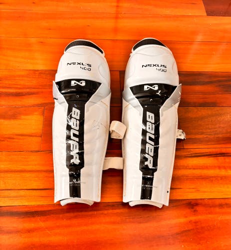 Senior Bauer Nexus 400 13" Shin Pads (Used) Please see pics for specifics