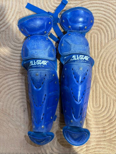 Blue Intermediate All Star LG912PS Catcher's Leg Guard |13" (Used)