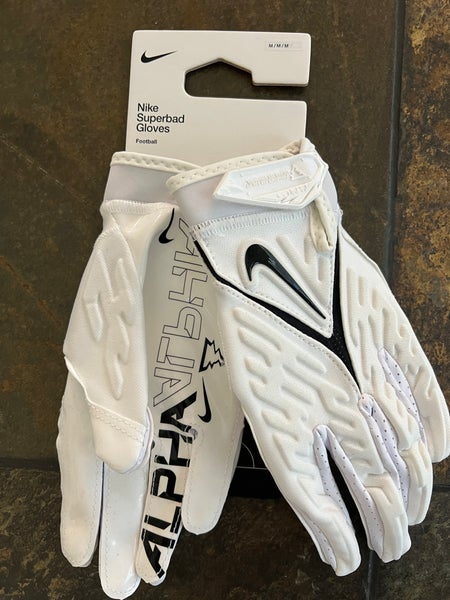 White Medium Adult Nike Gloves (New)