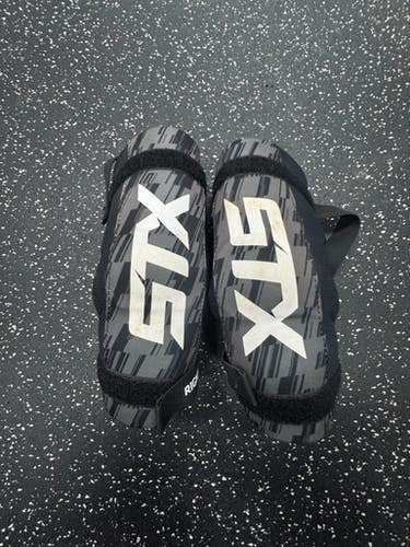 Used STX 75 Lacrosse Arm Pads/Guards Black LG 11849-S000033289