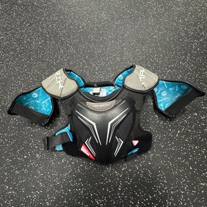 Used Maverik EKG CHEST PAD Lacrosse Shoulder Pads Black LG 11849-S000033288