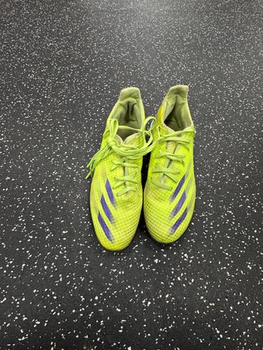 Used Adidas X GHOSTED Soccer Turf Shoes Neon Green Senior 6 11849-S000033283