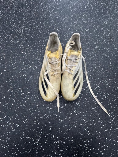 Used Adidas X GHOSTED Soccer Cleats White Junior 05.5 11849-S000033284