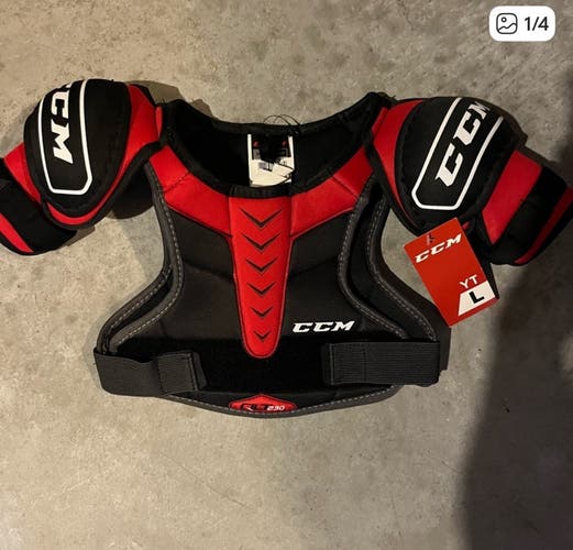 Large Youth CCM Shoulder Pads (New)