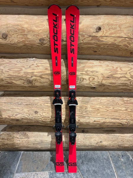 2025 Stockli Laser GS skis with Integrated Salomon Bindings 168cm