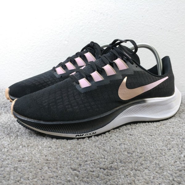 Nike Air Zoom Pegasus 37 Womens 9 Running Shoes Black Light Arctic Pink