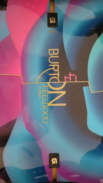 Women's Burton FEELGOOD FLYING V Snowboard All Mountain With Bindings True Twin 144 cm (Used)