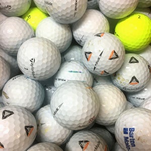 24 TaylorMade TP5/ TP5x Value AA Used Golf Balls...mix of white, yellow and Pix