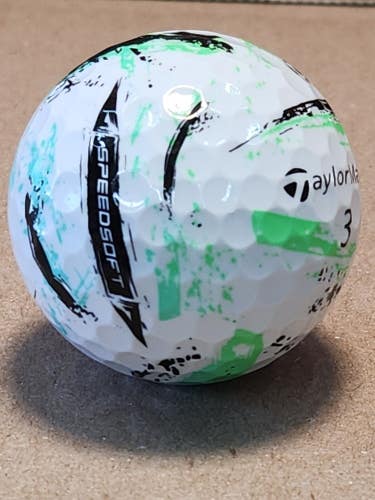 TaylorMade SpeedSoft Ink Green Golf Balls, 12 Near Mint Used/Recycled