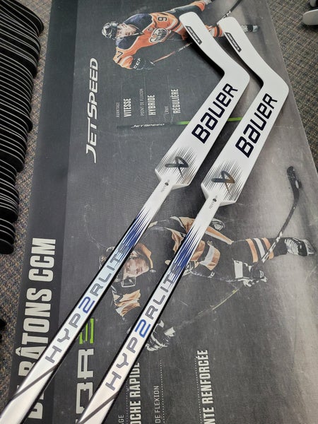 2 PACK | P31 | 27" NEW! Senior Bauer Hyperlite 2 Regular Goalie Stick Pro Stock